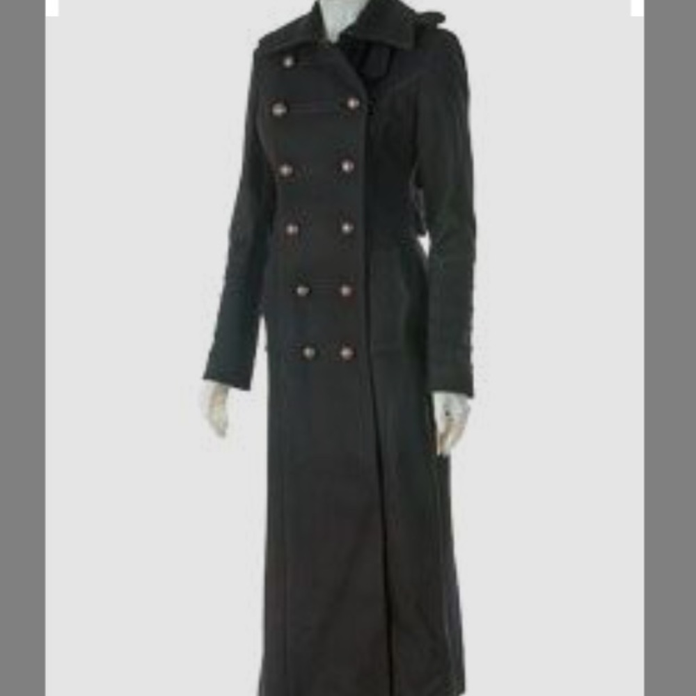 Black military coat